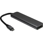 Inter-Tech Hub 5 Θυρών USB 3.2 με σύνδεση USB-C Γκρι 88885664 - Image 2