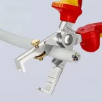 Knipex Ρυθμιζόμενος Απογυμνωτής Καλωδίων με Μήκος 180mm & Κρίκο Στερέωσης 1000V 1366180 - Image 4