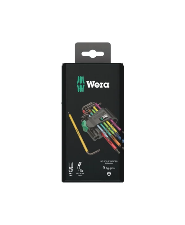 Wera Σετ 9 Κλειδιά Torx σε Σχήμα L 967/9 TX BO Multicolour 1 SB 05073599001