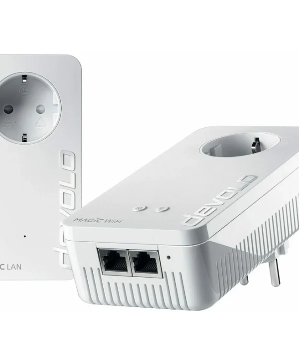 Devolo Magic 2 WiFi next Powerline Διπλού Kit για Ασύρματη Σύνδεση Wi‑Fi 5 με Passthrough Πρίζα και 2 Θύρες Gigabit Ethernet 8614