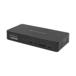 Conceptronic USB-C Docking Station με HDMI/DisplayPort PD Ethernet και σύνδεση 2 Οθονών Μαύρο (DONN31B)