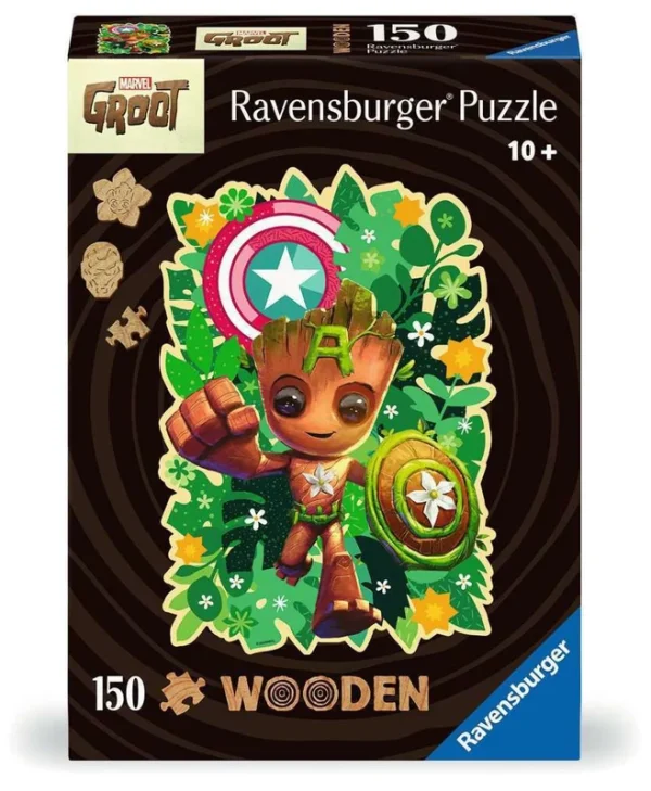 Ξύλινο Παιδικό Puzzle Marvel: Groot 150pcs Ravensburger 12001459