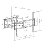 Maclean Energy MC-482 Βάση Τηλεόρασης Τοίχου έως 120" - Image 3
