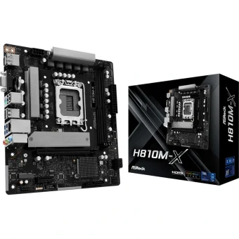 ASRock H810M-X Motherboard Micro ATX με Intel 1851 Socket 90-MXBS4-A0UAYZ