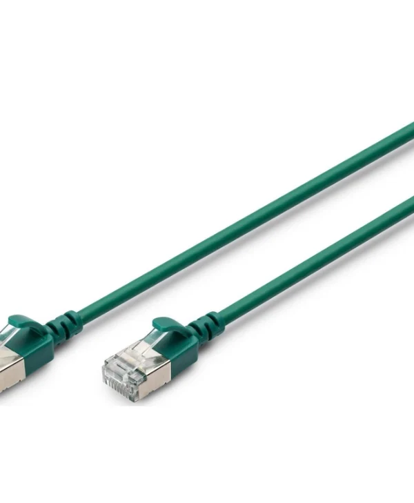 Digitus F/FTP Cat.6a (Gigabit) Καλώδιο Δικτύου Ethernet 0.3m Πράσινο DK-1632-A-003S-G
