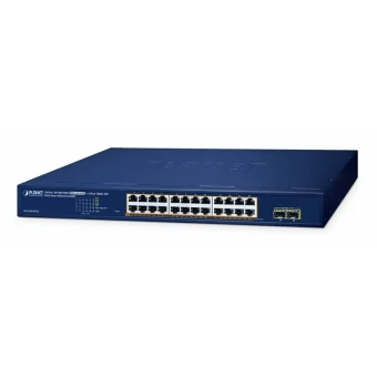 Planet Technology GS-2210-24P2S Unmanaged L2 PoE+ Switch με 24 Θύρες Gigabit (1Gbps) Ethernet