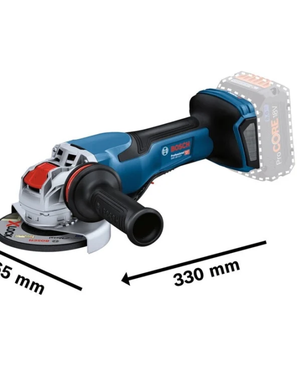 Bosch GWX 18V-15 P Τροχός 125mm Μπαταρίας με Ρύθμιση Στροφών 18V Solo 06019H6F01
