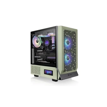 Thermaltake Ceres 300 TG Gaming Midi Tower Κουτί Υπολογιστή με Πλαϊνό Παράθυρο και RGB Φωτισμό Πράσινο CA-1Y2-00MEWN-00