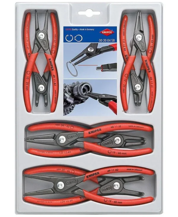 Knipex Τσιμπίδες Ασφαλείας Σετ 8τμχ 00 20 04 SB