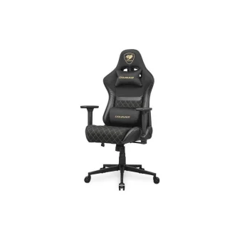 Cougar Armor One V2 Gold F Υφασμάτινη Καρέκλα Gaming με Ρυθμιζόμενα Μπράτσα Χρυσή CGR-A2F-GLB