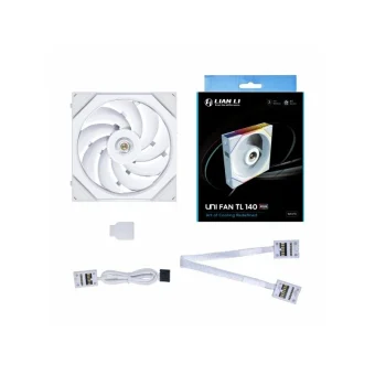 Lian Li UNI FAN TL 140 Case Fan (1800rpm / 103.9cfm) με ARGB Φωτισμό και Σύνδεση 7-Pin Λευκό G99.14TL1W1W.00