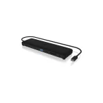Icy Box USB-C Docking Station με HDMI/DisplayPort 4K PD Ethernet και σύνδεση 3 Οθονών Μαύρο (IB-DK2116-C) - Image 2