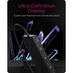 Icy Box USB-C Docking Station με HDMI/DisplayPort 4K PD Ethernet και σύνδεση 3 Οθονών Μαύρο (IB-DK2116-C) - Image 4