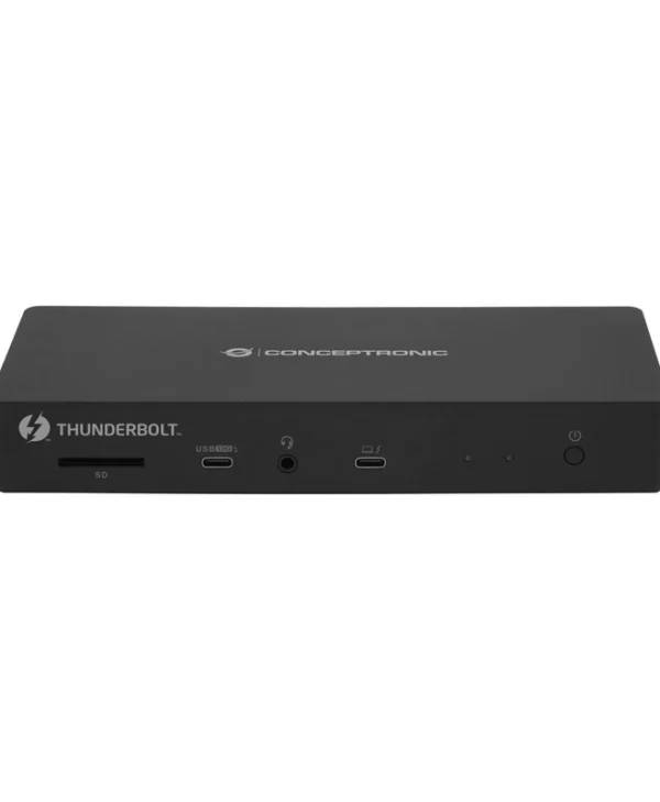Conceptronic Thunderbolt 4 Docking Station με HDMI 4K PD Ethernet και σύνδεση 2 Οθονών Μαύρο (DONN30B)