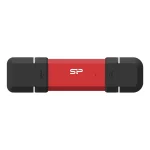 Silicon Power Ds72 250GB USB 3.2 SSD Stick με σύνδεση USB-A & USB-C Κόκκινο SP250GBUC3S72VPR - Image 2