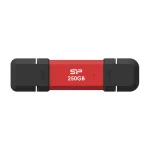 Silicon Power Ds72 250GB USB 3.2 SSD Stick με σύνδεση USB-A & USB-C Κόκκινο SP250GBUC3S72VPR - Image 3