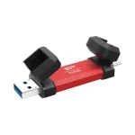 Silicon Power Ds72 250GB USB 3.2 SSD Stick με σύνδεση USB-A & USB-C Κόκκινο SP250GBUC3S72VPR - Image 5