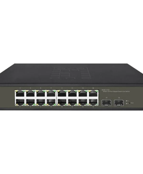 Level One GES-2118 Hilbert Managed L2 Switch με 16 Θύρες Gigabit (1Gbps) Ethernet και 2 SFP Θύρες