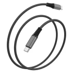 4Smarts Braided USB 2.0 Cable USB-C male - USB-C 100W PD Μαύρο 1.5m 456266 - Image 2