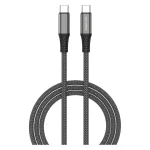 4Smarts Braided USB 2.0 Cable USB-C male - USB-C 100W PD Μαύρο 1.5m 456266 - Image 3