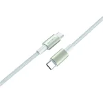 4smarts Type-c To Type-c Cables Premiumcord 60w Set 3 Pieces 0.5m+1.5m+3m White Silver 540621 - Image 3