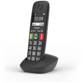 Gigaset E290HX Ασύρματο Τηλέφωνο IP Μαυρο S30852-H2961-R101