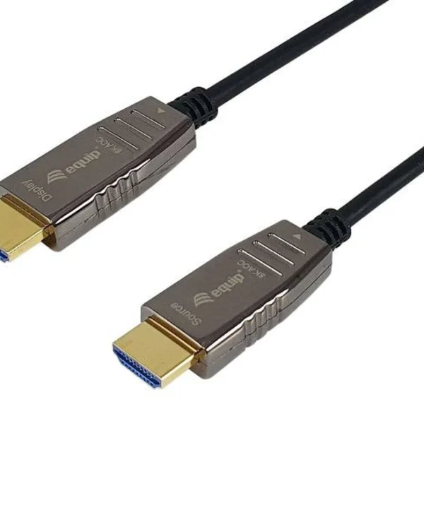 Equip HDMI 2.1 Ultra High Speed 48Gbps 4K 120Hz HDR VRR Cable HDMI male - HDMI male 20m Μαύρο 119452