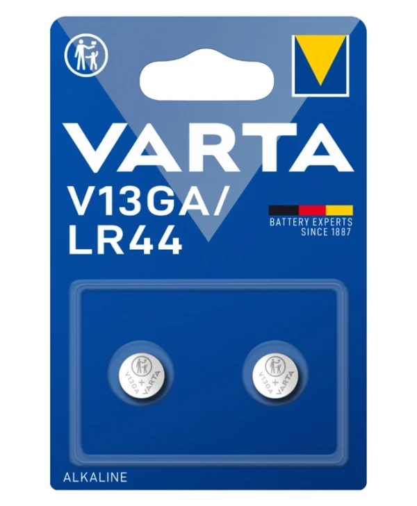 Varta Professional Electronics V13GA Αλκαλικές Μπαταρίες Ρολογιών LR44 1.5V 2τμχ 04276101402
