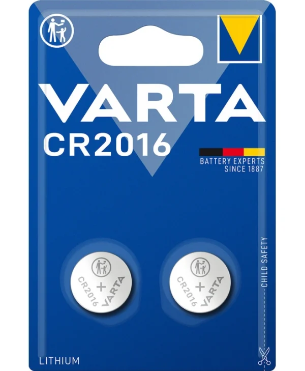 Varta Professional Electronics Μπαταρίες Λιθίου Ρολογιών CR2016 3V 2τμχ 06016101402