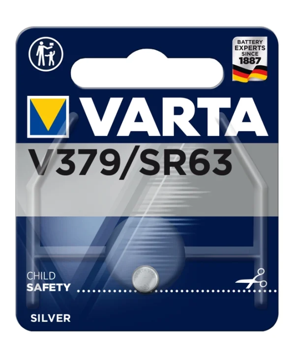 Varta Professional Electronics V379 Μπαταρία Silver Oxide Ρολογιών SR63 1.55V 1τμχ 00379101401
