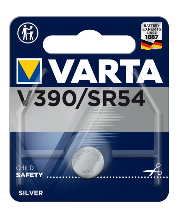 Varta V390 Μπαταρία Silver Oxide Ρολογιών SR54 1.55V 1τμχ 00390101401