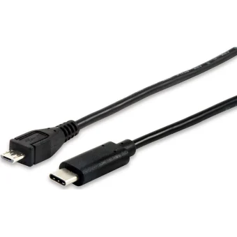 Equip USB 2.0 Cable USB-C male - micro USB-B Μαύρο 1.0m 12888407