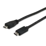 Equip USB 2.0 Cable USB-C male - micro USB-B Μαύρο 1.0m 12888407 - Image 2