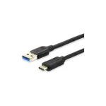 Equip USB 2.0 Cable USB-C male - USB-A Μαύρο 0.25m 128343 - Image 2