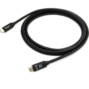Equip USB 2.0 Cable USB-C male - USB-C Μαύρο 1m 128346