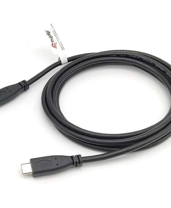 Equip USB 2.0 Cable USB-C male - USB-C Μαύρο 2m 128887