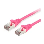 Equip S/FTP Cat.6 (Gigabit) Καλώδιο Δικτύου Ethernet 0.5m Ροζ 605587