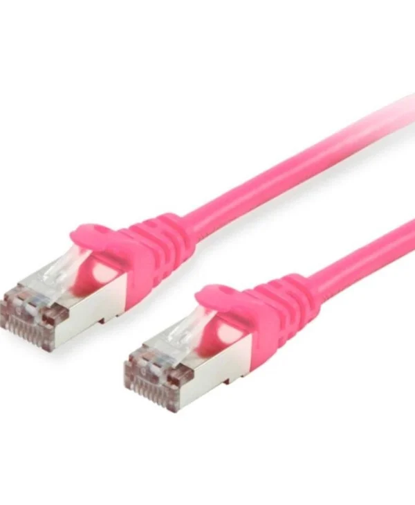 Equip S/FTP Cat.6 (Gigabit) Καλώδιο Δικτύου Ethernet 0.5m Ροζ 605587