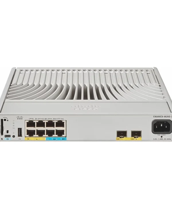 Cisco Catalyst C9200CX-8UXG-2X-E Managed L2 PoE Switch με 8 Θύρες Gigabit (1Gbps) Ethernet και 2 SFP Θύρες