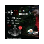 LedLenser Επαναφορτιζόμενος Φακός Κεφαλής LED IPX4 με Μέγιστη Φωτεινότητα 1000lm MH11 Gray 500996 - Image 9