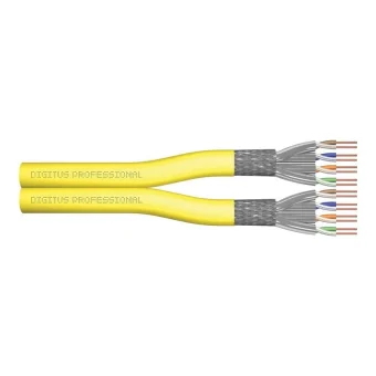Digitus U/UTP Καλώδιο Δικτύου Ethernet 100m Κίτρινο DK-1743-A-VH-D-1