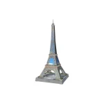 Παιδικό Puzzle 3D Iconics Πύργος του Άιφελ Night Edition 216pcs Ravensburger 12008024 - Image 2