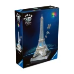 Παιδικό Puzzle 3D Iconics Πύργος του Άιφελ Night Edition 216pcs Ravensburger 12008024 - Image 10