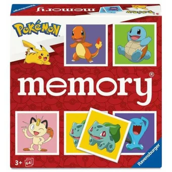 Επιτραπέζιο Παιχνίδι Pokemon Memory για 2-8 Παίκτες 3+ Ετών Ravensburger 24853