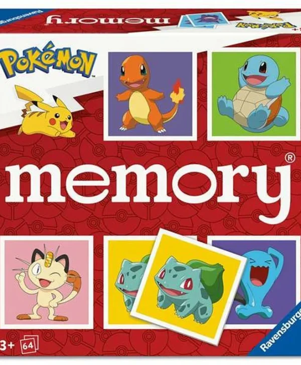 Επιτραπέζιο Παιχνίδι Pokemon Memory για 2-8 Παίκτες 3+ Ετών Ravensburger 24853