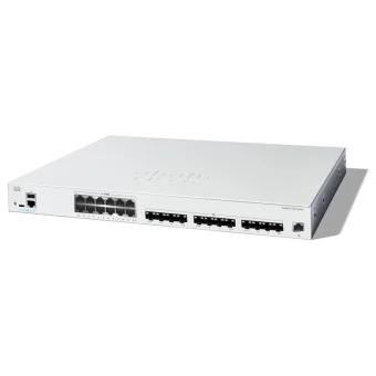 Cisco Catalyst 1300 Managed L2 PoE+ Switch με 12 Θύρες Gigabit (1Gbps) Ethernet και 12 SFP Θύρες C1300-24XTS