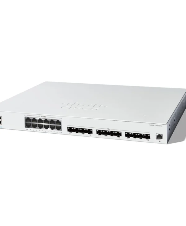 Cisco Catalyst 1300 Managed L2 PoE+ Switch με 12 Θύρες Gigabit (1Gbps) Ethernet και 12 SFP Θύρες C1300-24XTS