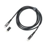 Troika USB-C to Lightning Cable 100W Μαύρο 2m CBL20/BK