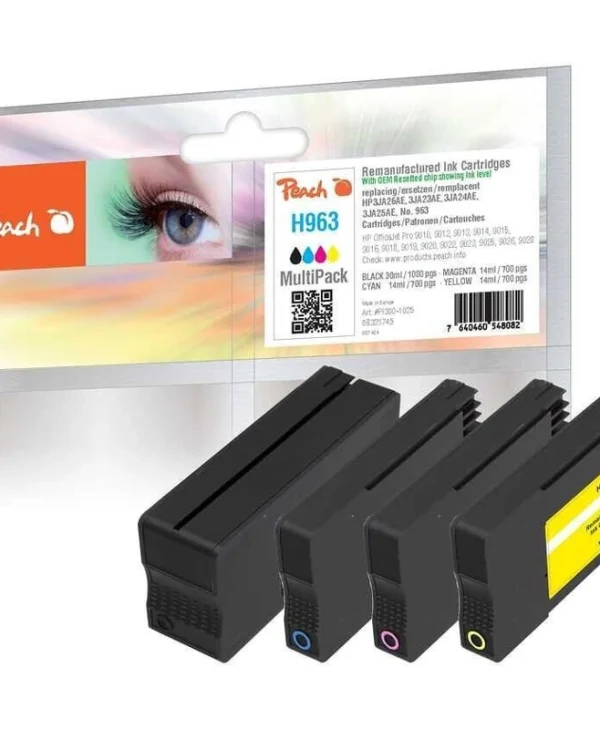 Peach Συμβατό Μελάνι Εκτυπωτή InkJet HP 963 700 Σελίδων 10.7ml Κυανό 1τμχ PI300-1022