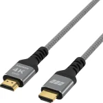 EFB HDMI 2.0 Premium High Speed 4K 60Hz HDR Cable HDMI male - HDMI male 0.5m Γκρι HDMI-20-00001 - Image 2